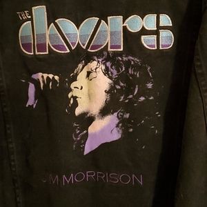 "The Doors" black jean jacket